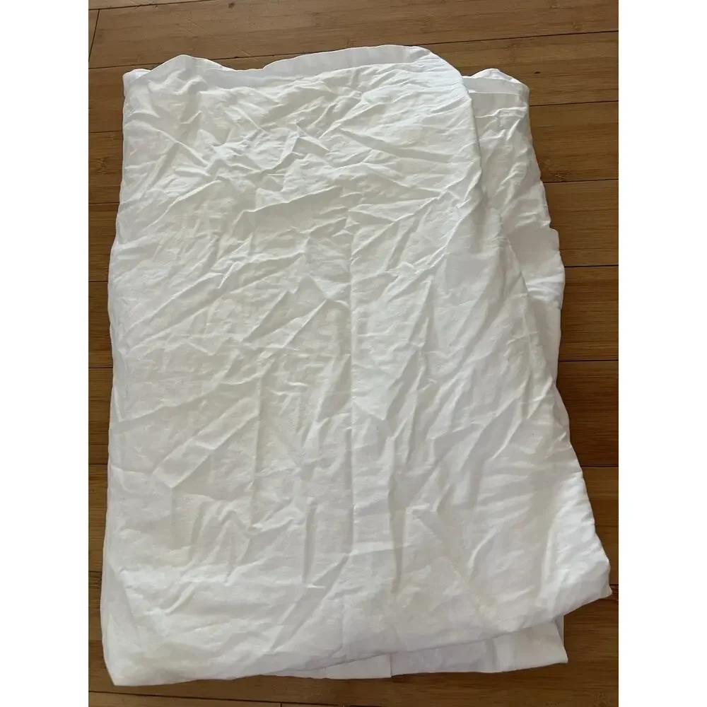 Luxe HOTEL COLLECTION Full Size Flat Sheet 100% Cotton White